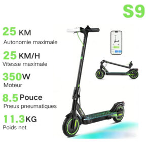 isinwheel® S9/S9Pro Trottinette électrique 350W – S9  [Pas de clignotant] €238.99