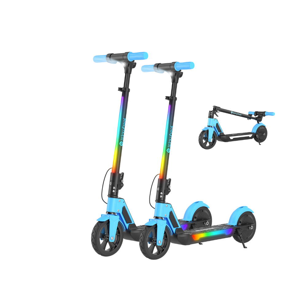 isinwheel S4/S7 Trottinette électrique pour enfants - S7 Bleu / 2PC