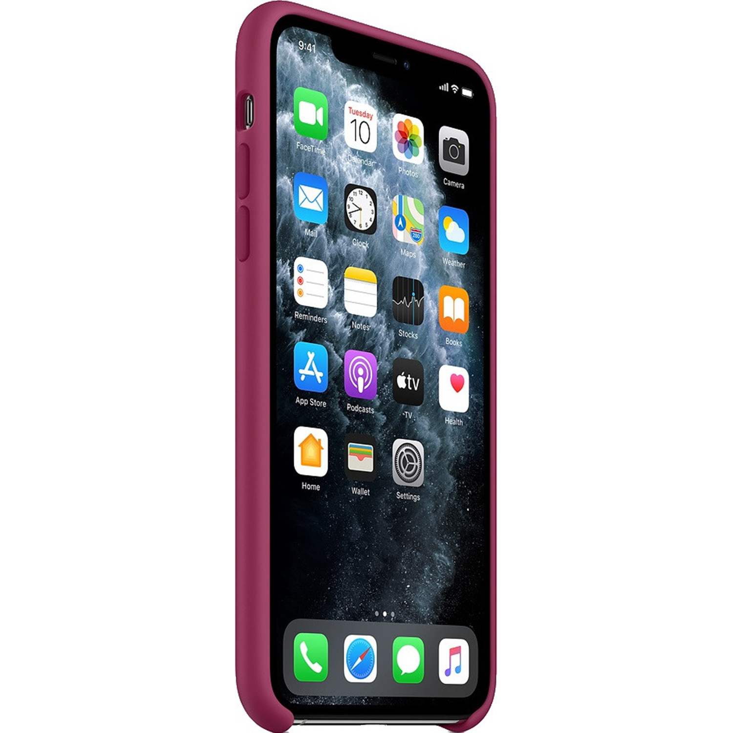 Coque en silicone Apple iPhone 11 Pro Max - Pomegranate – Image 3