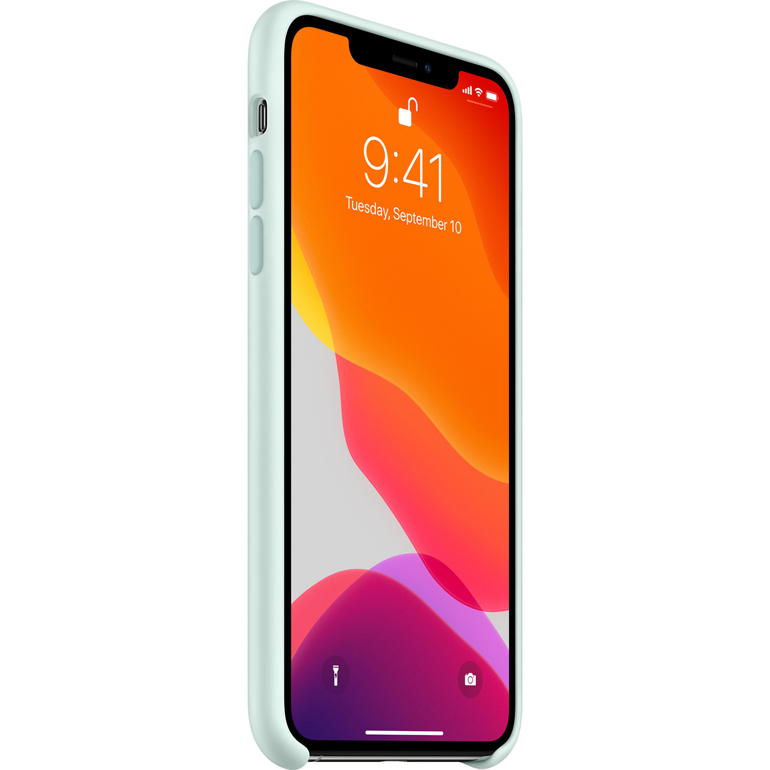 Coque en silicone Apple iPhone 11 Pro Max - Seafoam – Image 3