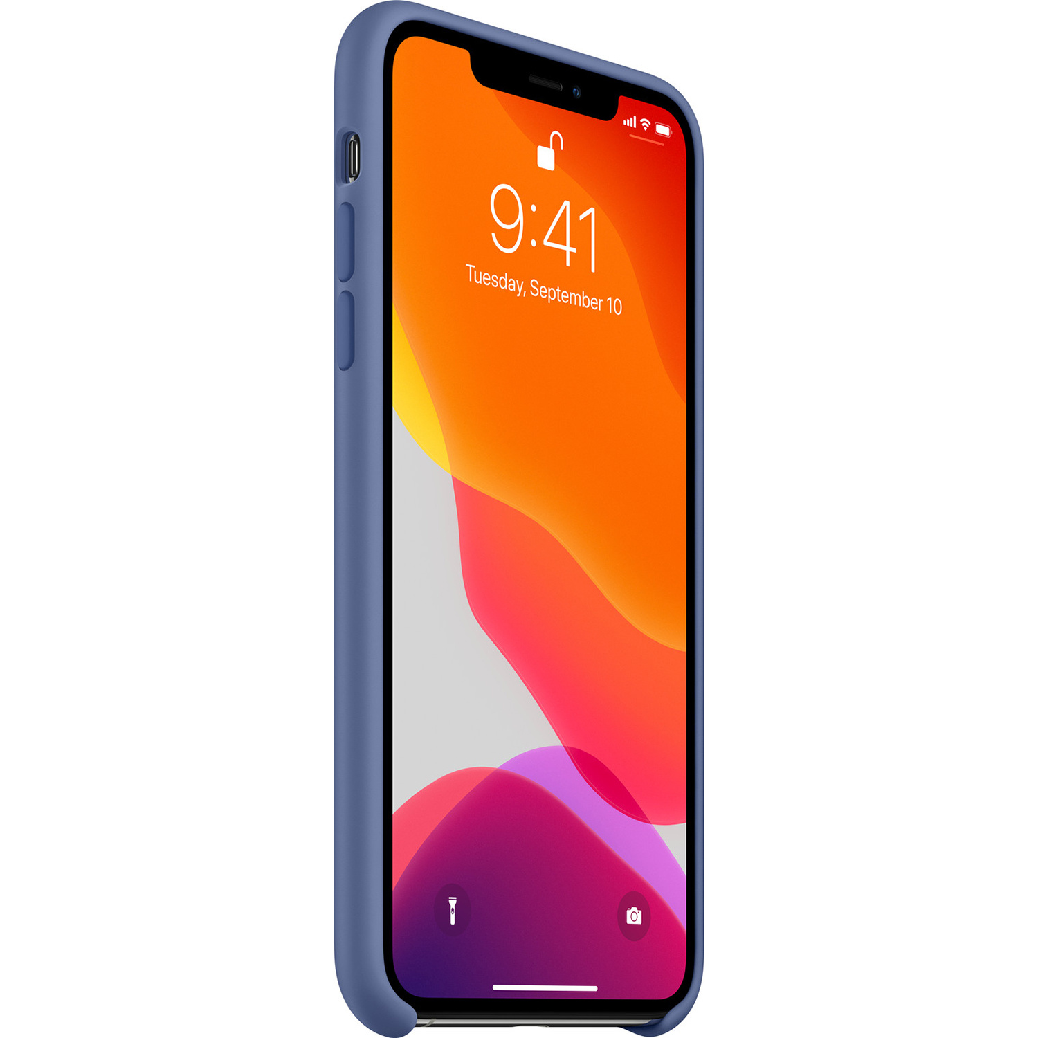 Coque en silicone Apple iPhone 11 Pro Max - Linen Blue – Image 3