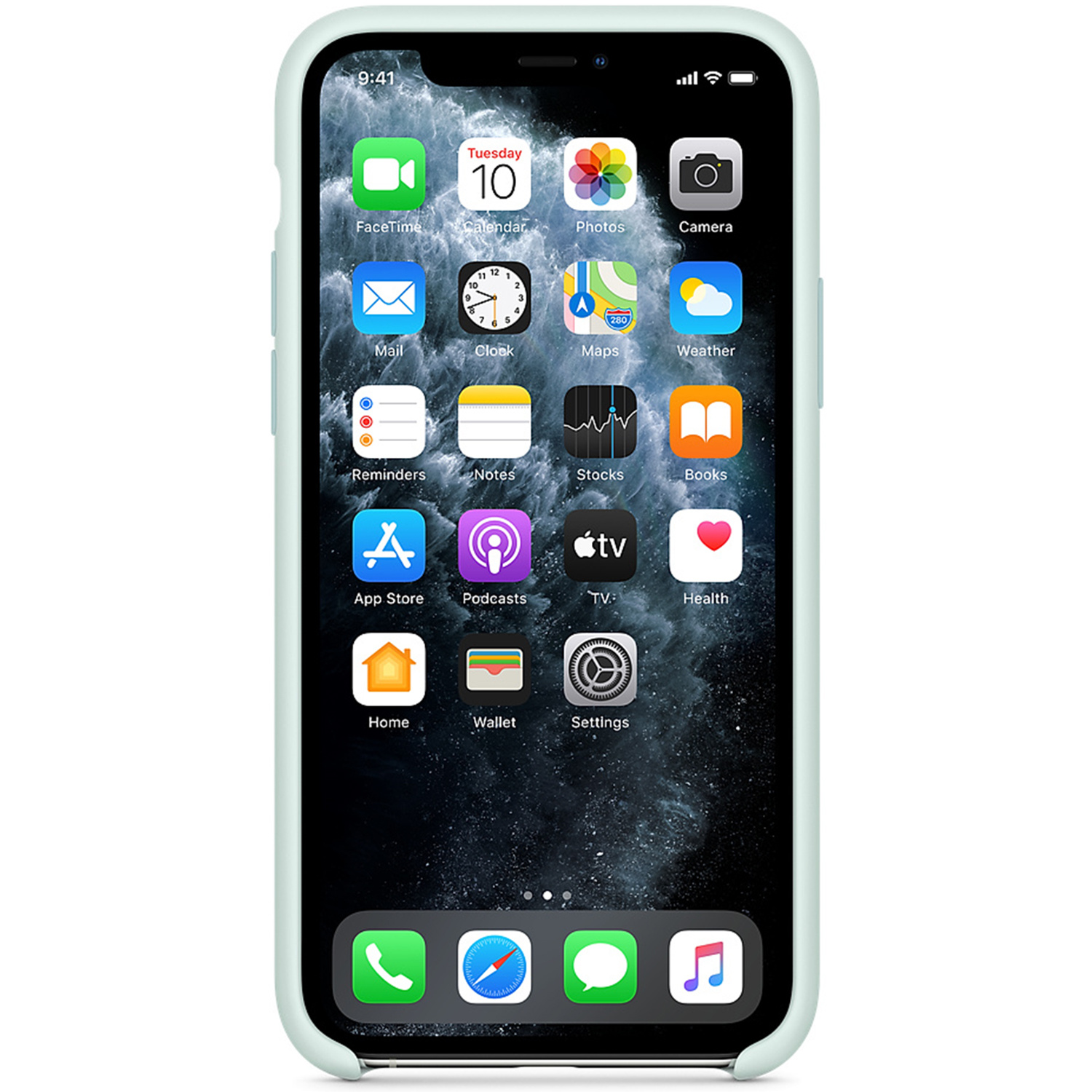 Coque en silicone Apple iPhone 11 Pro - Seafoam – Image 2