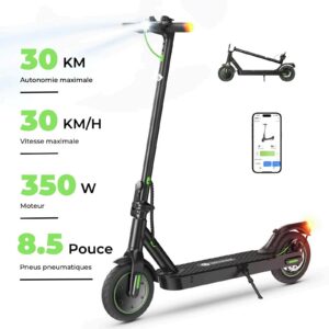 isinwheel® S9/S9Pro Trottinette électrique 350W – S9pro Avancé [Avec clignotant] €258.99
