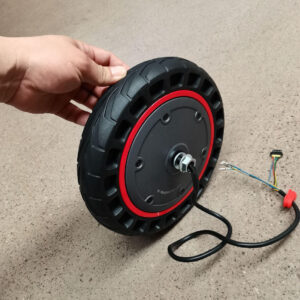 Roue de moteur avant pour S9MAX Trottinette électrique – Ancienne version(Rouge)