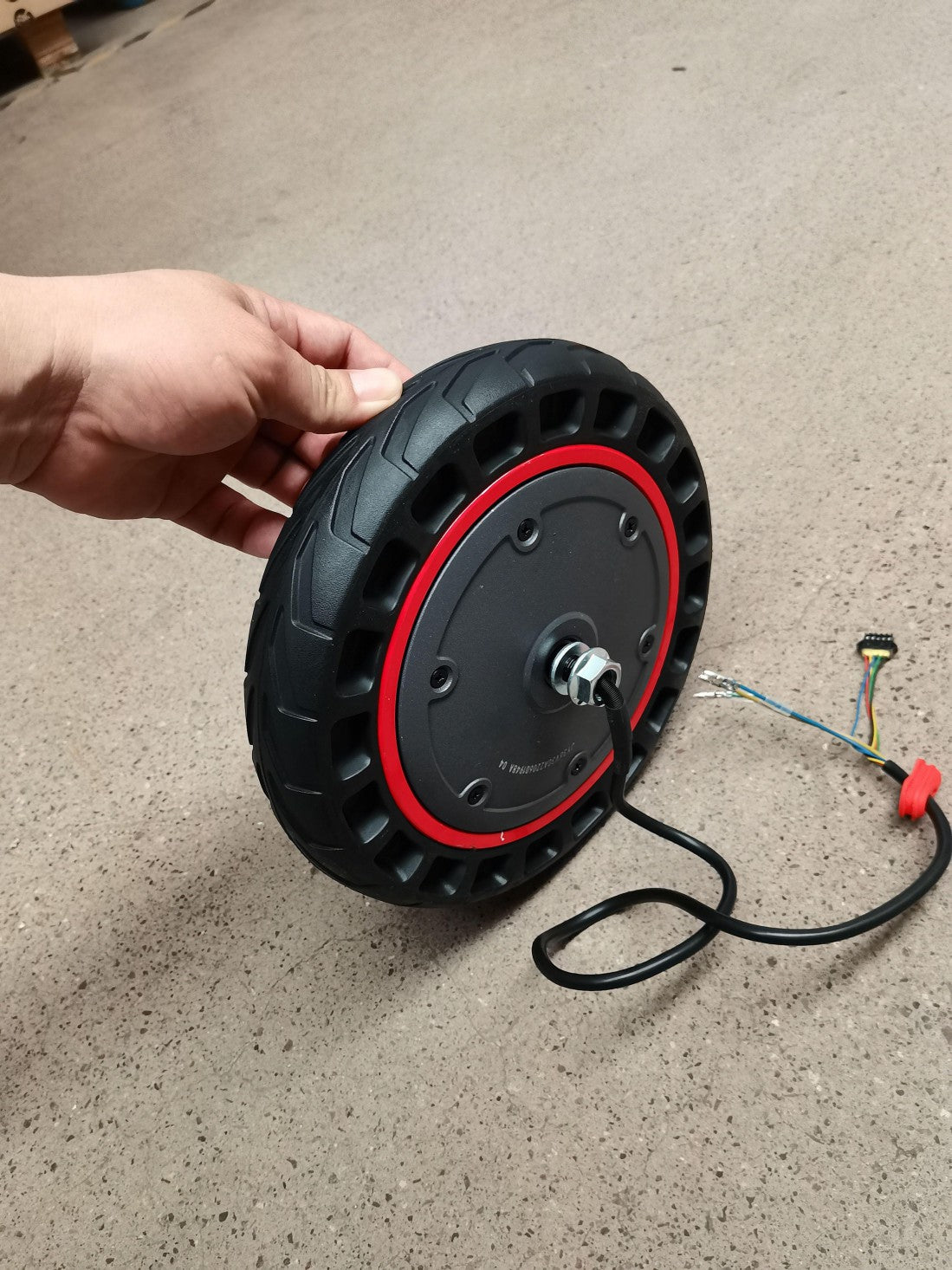 Roue de moteur avant pour S9MAX Trottinette électrique - Ancienne version(Rouge)