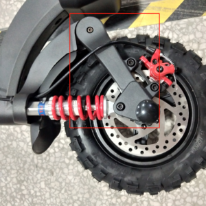 Bras oscillant amortisseur de trottinette électrique GT2/IX6 – Avant et Gauche