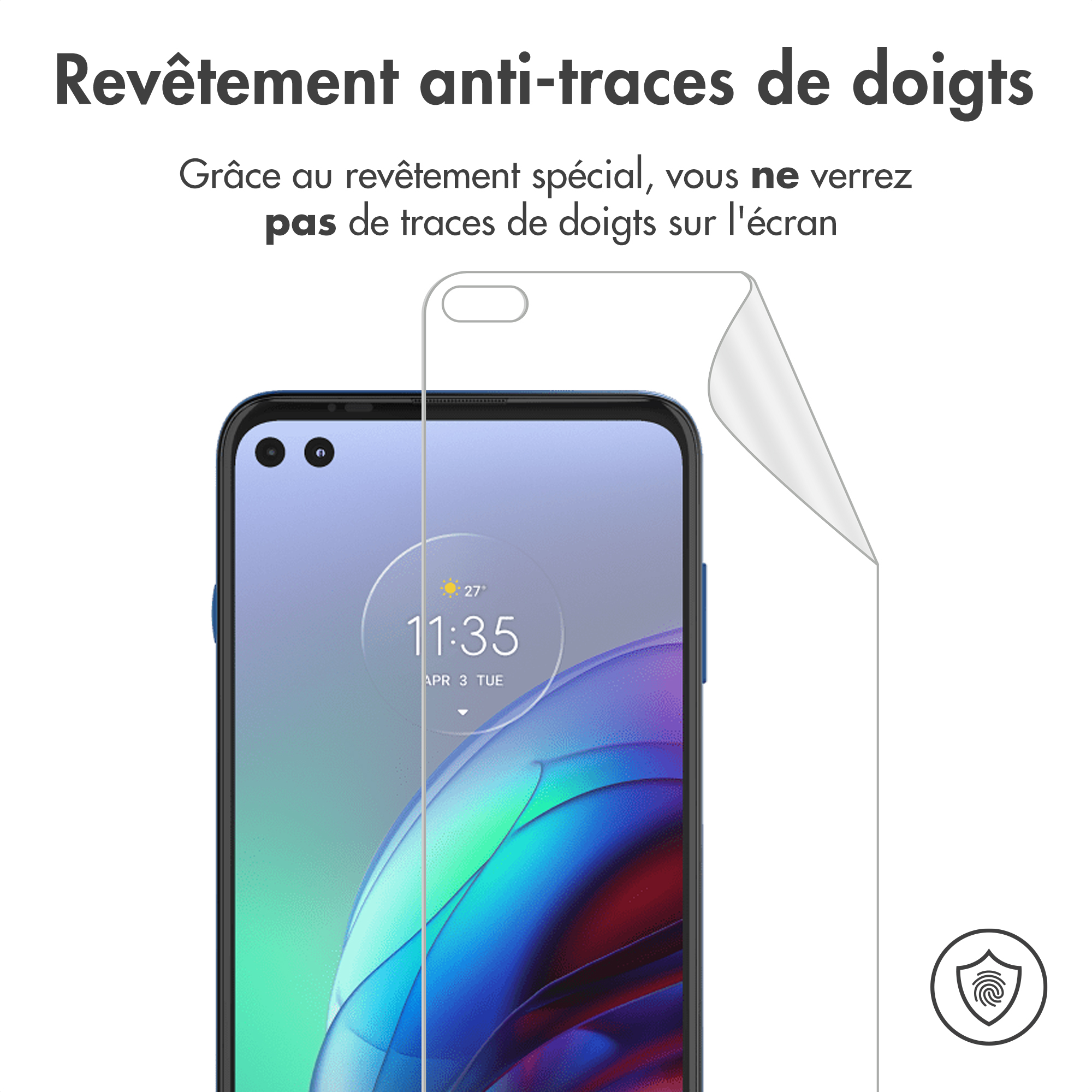 imoshion Protection d'écran Film 3pack Motorola Moto G100 – Image 2