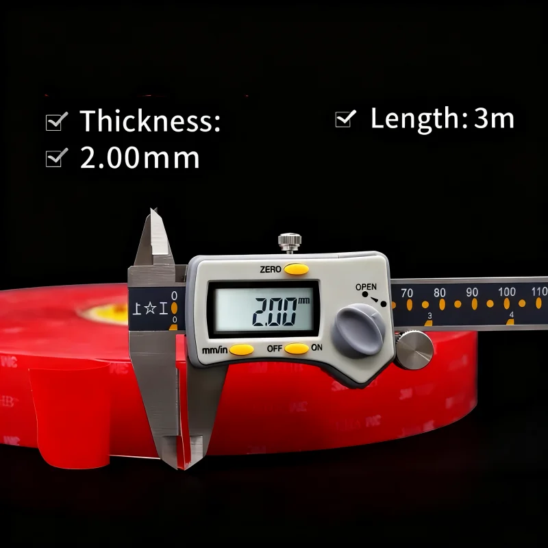 Nano ruban adhésif Double face 3M 4918, 2mm d'épaisseur, ruban adhésif Double face Transparent, sans trace, haute adhérence, pour Automobile – Image 3