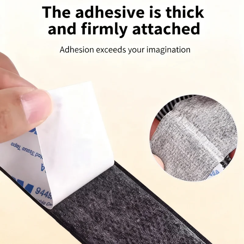 Ruban adhésif Double face noir 3M 25m 9448A, largeur 50mm, solide, sans Trace, résistant aux hautes températures, ruban de fixation à crochet et boucle – Image 3