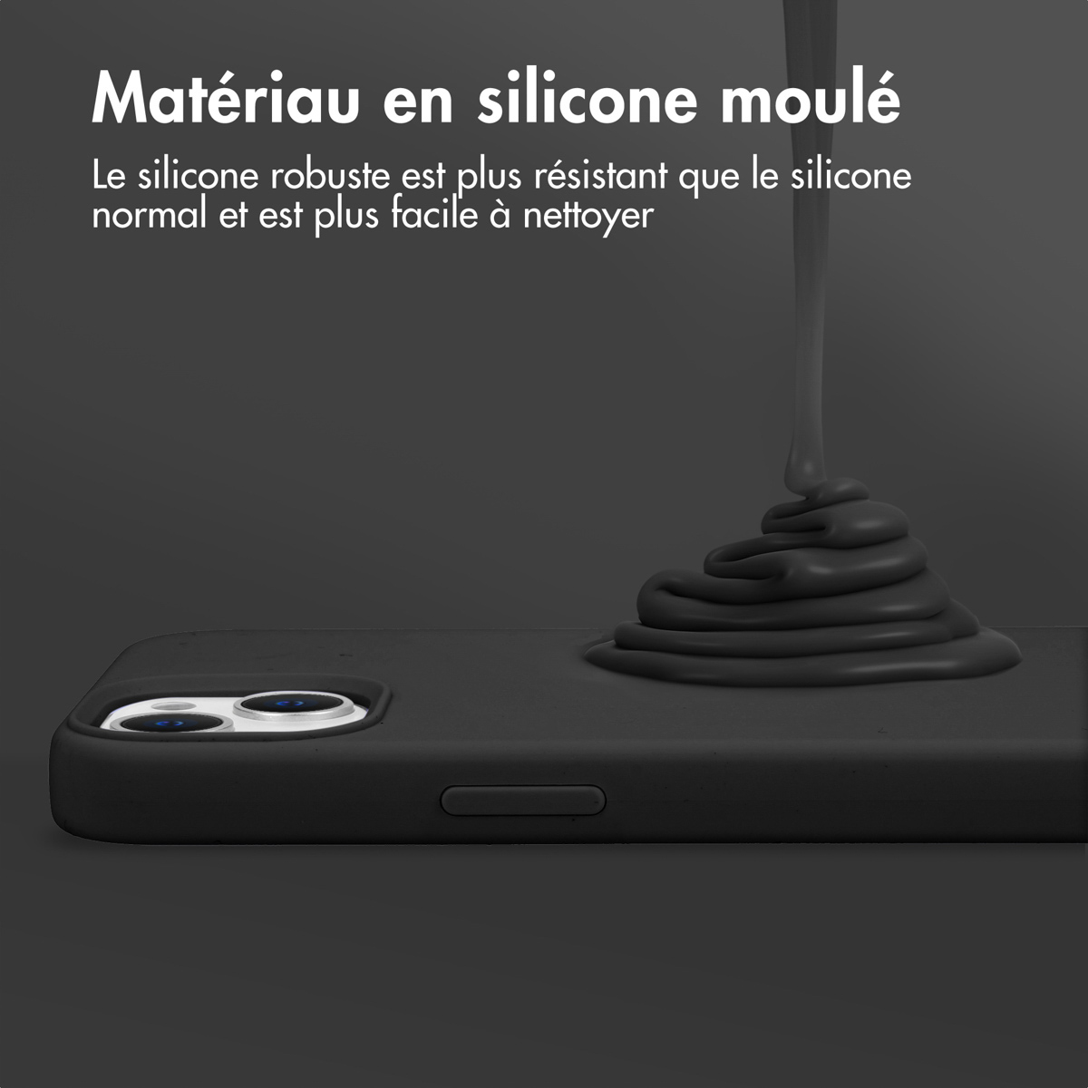 Accezz Coque Liquid Silicone avec MagSafe Apple iPhone 12 (Pro) - Noir – Image 2