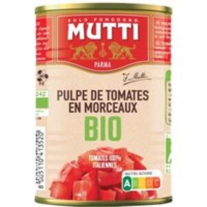 Pulpe De Tomates Morceaux Bio – Boîte 400g