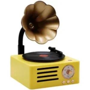 Mini Enceinte Bluetooth Rétro Vinyle Multifonction Sans Fil