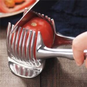 Coupe-Oignon En Acier Inoxydable, Gadgets De Cuisine Pratiques, Porte-Oignon, Trancheur De Pommes De Terre, De Tomates, De Légumes Et De Fruits, Outils De Cuisson De Sécurité, Accessoires