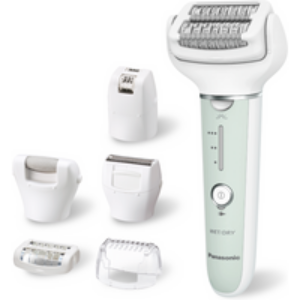 Épilateur Électrique 6 en 1 Modes Humide et Sec Vert Menthe