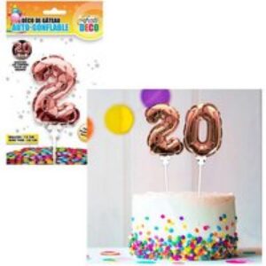 Ballon Rose Pour Gâteau – Chiffre 2