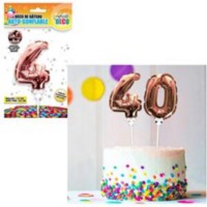 Ballon Rose Pour Gâteau – Chiffre 4