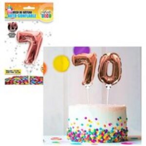 Ballon Rose Pour Gâteau – Chiffre 7