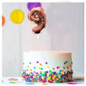 Ballon Rose Pour Gâteau – Chiffre 9