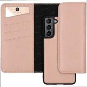 Selencia Pochette amovible en cuir végan Eny Samsung Galaxy S21 Plus – Rose