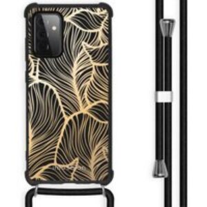 imoshion Coque Design avec cordon Samsung Galaxy A72 – Golden Leaves