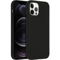 Accezz Coque Liquid Silicone avec MagSafe Apple iPhone 12 (Pro) - Noir