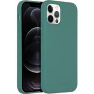 Accezz Coque Liquid Silicone avec MagSafe Apple iPhone 12 (Pro) – Vert foncé