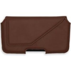 Accezz ﻿Coque de ceinture en cuir véritable – Taille L – Brun