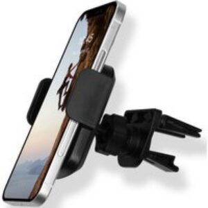 Accezz Support de téléphone pour voiture – Réglable – Universel – Grille de ventilation – Noir