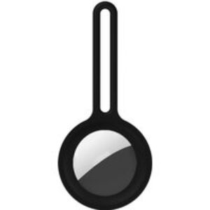 imoshion ﻿Étui à sangle en silicone liquide Apple AirTag – Noir