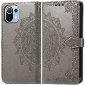 imoshion Etui de télephone Mandala Xiaomi Mi 11 Lite (5G/4G) / 11 Lite 5G NE – Gris