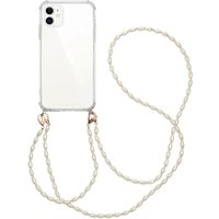 imoshion Coque avec dragonne + bracelet - Perles Apple iPhone 11 - Transparent