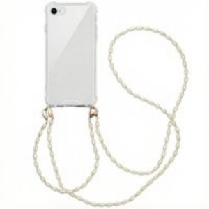 imoshion Coque avec dragonne + bracelet – Perles Apple iPhone SE (2022 / 2020) / 8 / 7 – Transparent