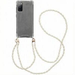 imoshion Coque avec dragonne + bracelet – Perles Samsung Galaxy S20 FE – Transparent