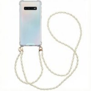 imoshion Coque avec dragonne + bracelet – Perles Samsung Galaxy S10 – Transparent