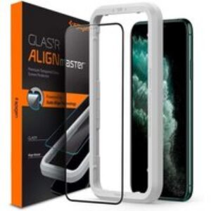 Spigen Protection d&rsquo;écran en verre trempé AlignMaster Full Cover Apple iPhone 11 Pro Max / Xs Max