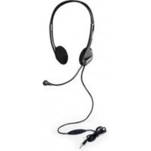 Port Designs 901603 écouteur/casque Avec fil Arceau Bureau/Centre d&rsquo;appels Noir