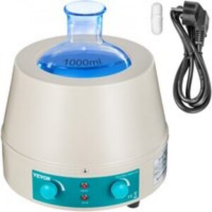 VEVOR Agitateur Magnétique 1000ML Manteau Chauffant 350W Manteau Chauffant Agitateur Affichage Numérique pour flacon à fond rond