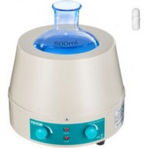VEVOR Manteau Chauffant d&rsquo;agitateur Magnétique 500ml, Kit de Manteau de Chauffage Magnétique 500W, Chauffe-Ballon Agitateur pour Mélange de Liquide de Laboratoire