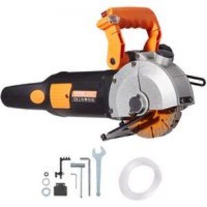 VEVOR Rainureuse Murale Électrique 2500 W Machine à Rainurer Mur 133 mm Machine de Découpe de Rainures de Profondeur 42 mm Machine à Découper Rainures 6400 tr/min avec Pompe à Eau, 5 Lames Installées