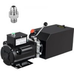 VEVOR Pompe hydraulique 14 L, Pompe hydraulique à Simple Effet Réservoir Noir, Pompe hydraulique remorque Démarrage rapide, Pompe hydraulique avec réservoir Élévateur à ciseaux