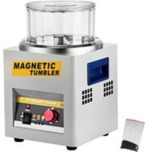VEVOR Polisseur de Bijoux Magnétique 800 g Machine de Polissage à Bijoux Rotatif Polisseuse à Tambour Rotative Professionnelle avec Rotation Bidirectionnelle 2000 tr/min pour Bijoutier Bijouterie