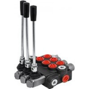 VEVOR Valve de Contrôle Directionnelle Hydraulique 11 gpm 1 Bobine, Soupape de Décharge Hydraulique Cylindre à Double Effet, Valve Directionnelle Hydraulique Plusieurs Moyens de Contrôle, Tracteurs