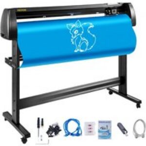 VEVOR Vinyle  Plotter de Découpe Traceur de Coupe 135cm Machine avec Traceur de Logiciel Signmaster, Coupe-Vinyle Professionnel Système Compatible Windows avec Support 3 Lames pour Tracer Découper