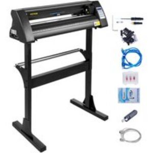 VEVOR Machine de Coupeur de Traceur de Vinyle 720mm Vinyle Plotter de Découpe Noir de Haute Efficacité, Découpeuse Coupe-Vinyle Professionnel avec 3 Lames Support de Sol Robuste pour Tracer Découper