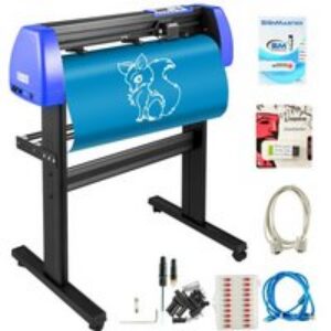 VEVOR Plotter de Découpe Vinyle 870 mm Machine de Traceur de Coupe Vinyle, 10-800 mm/s Machine de Découpe Vinyle avec Logiciel de SignMaster Haute Efficacité Découpeuse Vinyle pour Tracer Découper