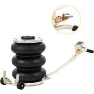 VEVOR Cric Pneumatique 5 Tonnes, Cric 5T Hauteur de Levage 16,5-40 cm, Air Jack 5T, Vitesse de Levage 5 Secondes Maximale Fonctionne Tout Terrain