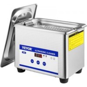 VEVOR Machine de Nettoyage à Ultrasons 0,8 L, Professionel Nettoyeur à Ultrasons Écran Affichage LED, Nettoyeur Ultrasons Acier Inoxydable pour Le Nettoyage des Bijoux Pièces de Monnaie Lunettes