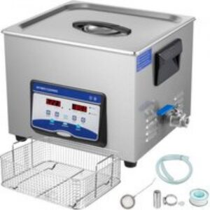 VEVOR Nettoyeur Digital Affichage Ultrasonique 15L Appareil de Nettoyage Ultrason Nettoyeur de Bijoux Machine Ultrasonique 220V
