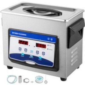 VEVOR Nettoyeur Digital Affichage Ultrasonique 3.2L Appareil de Nettoyage Ultrason Nettoyeur de Bijoux Machine Ultrasonique 220V
