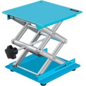 VEVOR Table Élévatrice de Laboratoire 20×20 cm Plate-Forme de Levage de Laboratoire Hauteur Réglable 6-31 cm Manuel Support de Levage Laboratoire en Aluminium Expérience Physique Chimique Biologique
